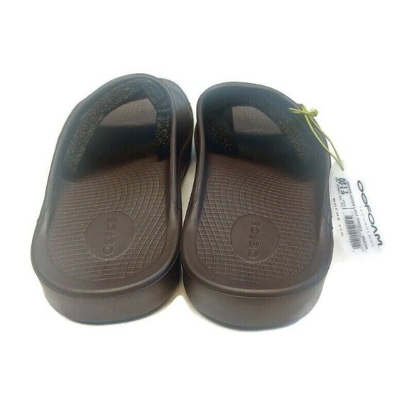 OOFOS Ooahh Recovery Slide Mens Size 11 Womens Size 13 Pool Sandal Mocha Brown - Picture 7 of 9